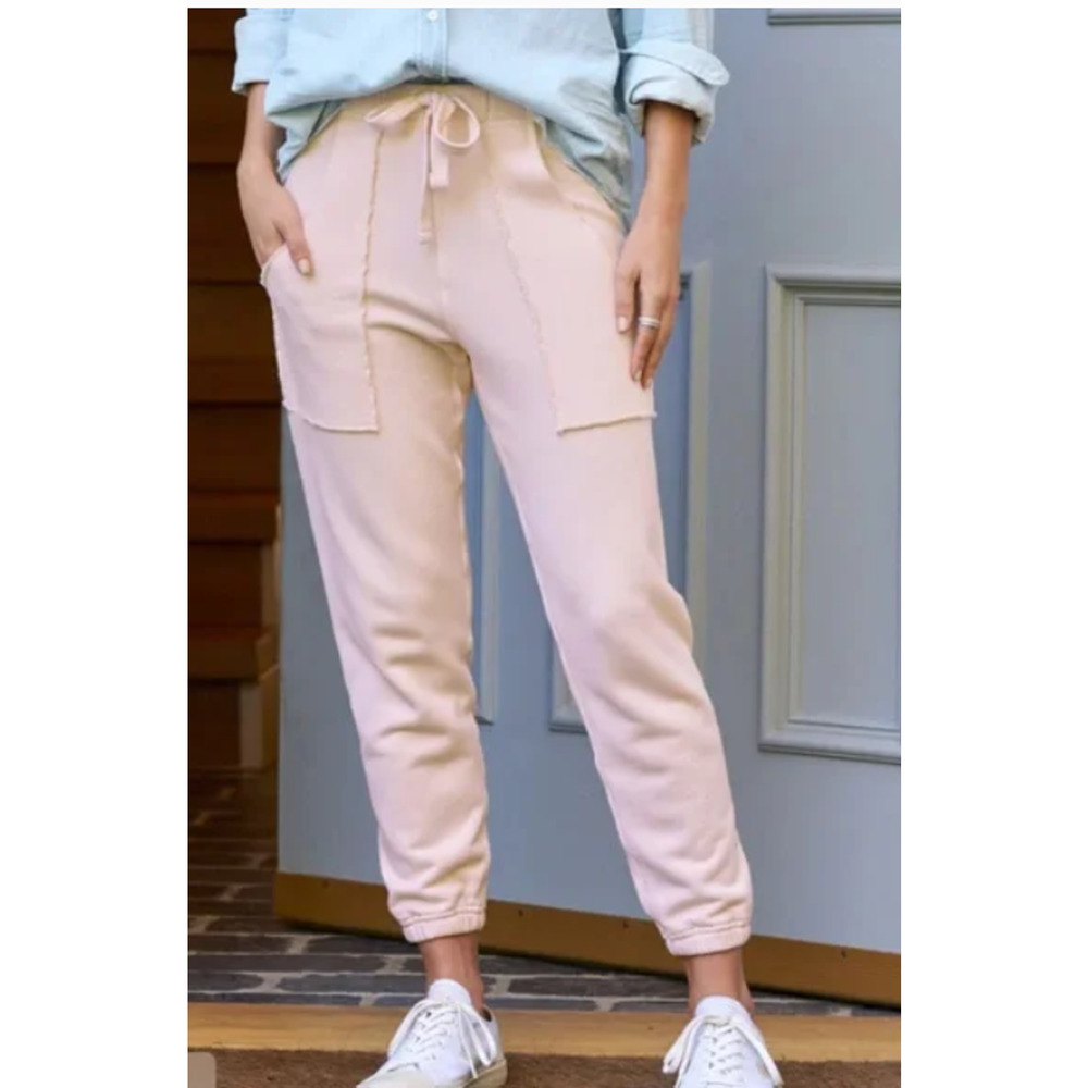 Frank & Eileen Eamon Light Pink Triple Fleece Jogger Sweatpants Women’s XL Cozy